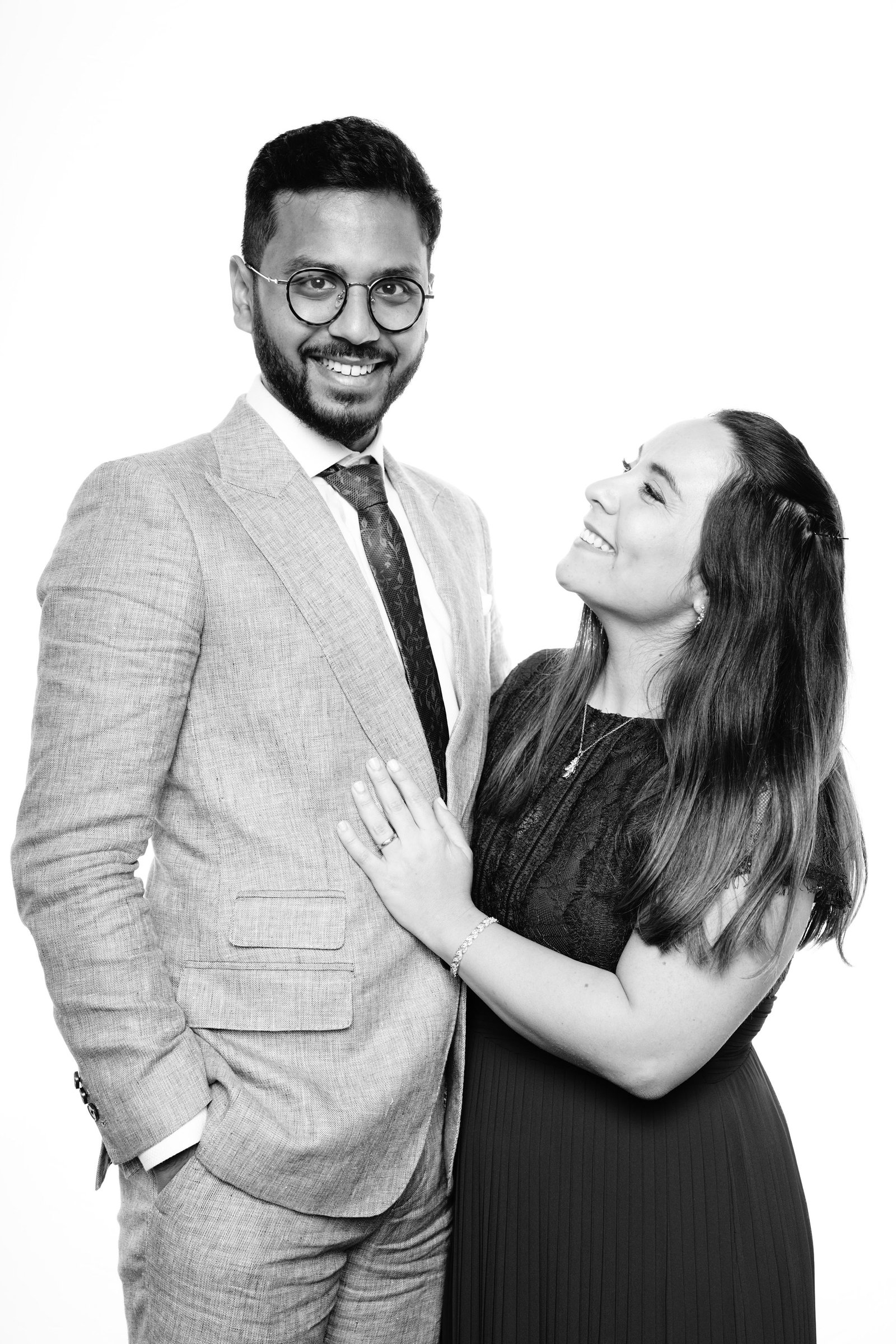 Classic event portrait with studio finish