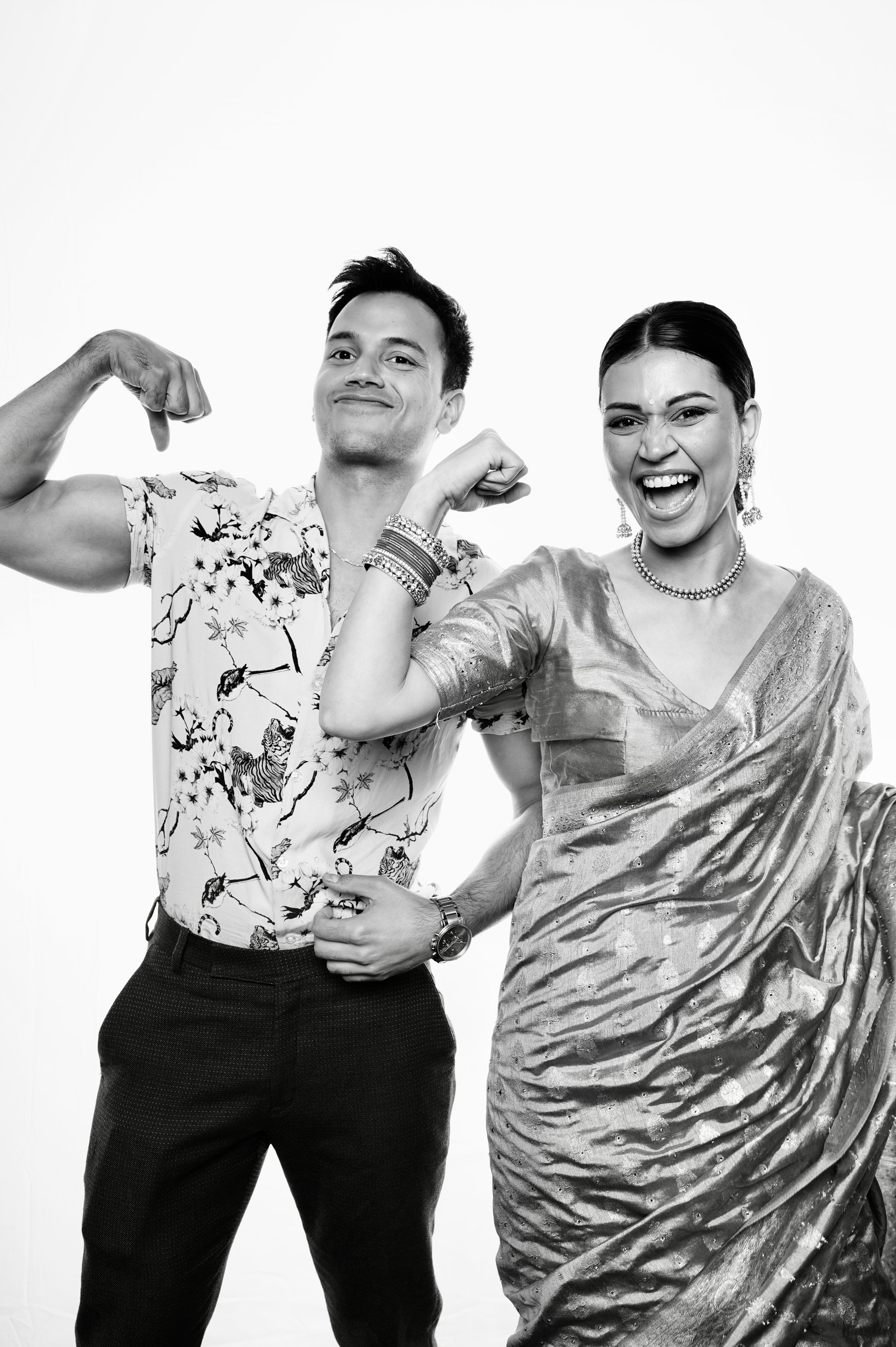 Elegant posed portrait with studio clarity